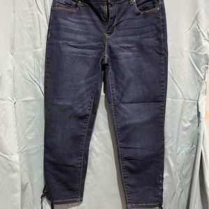 Size 8 crop blue jeans